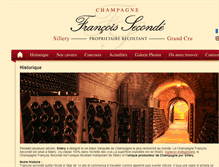 Tablet Screenshot of champagnefrancoisseconde.com